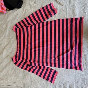 LILLY PULITZER NWOT Striped Pink and Navy Top